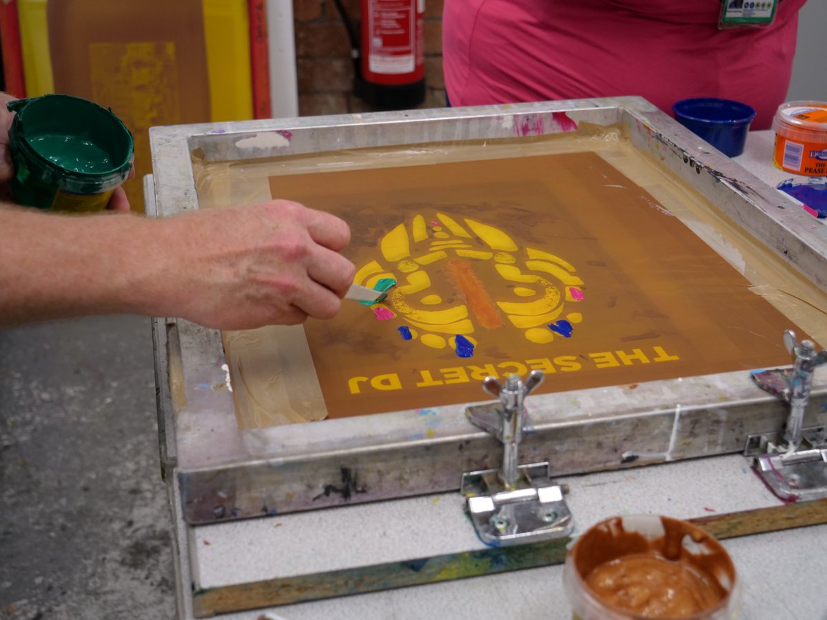 Once a month, our clients get the chance to team up with Printed by us ! They roll up their sleeves, get creative, and help make some seriously cool prints  and the best part? These prints are sold to the public, with 100% of the profits coming straight back to support the Crypt