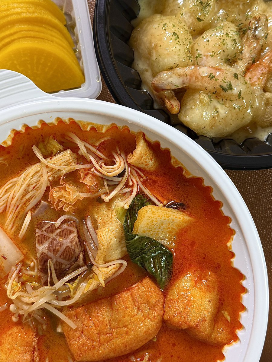 baeksubap's tweet photo. 소림마라 마라탕 앤나 크림새우 https://t.co/g8kgYMoI2g