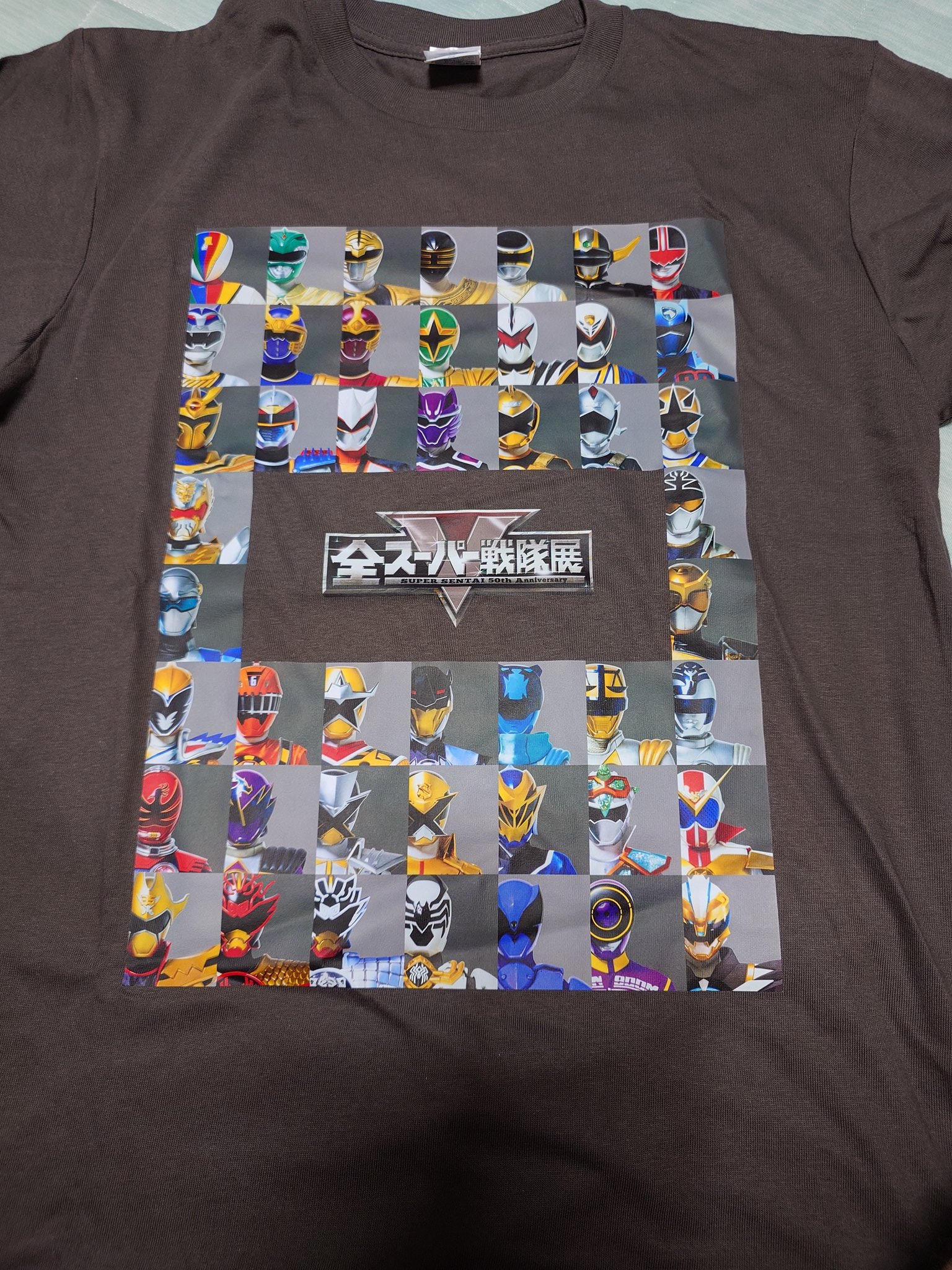 【XL】Tシャツ　ブルー　集合　全スーパー戦隊展 青 全スーパー戦隊展 Tシャツ ブルー XLサイズ 未開封品 匿名配送｜Yahoo