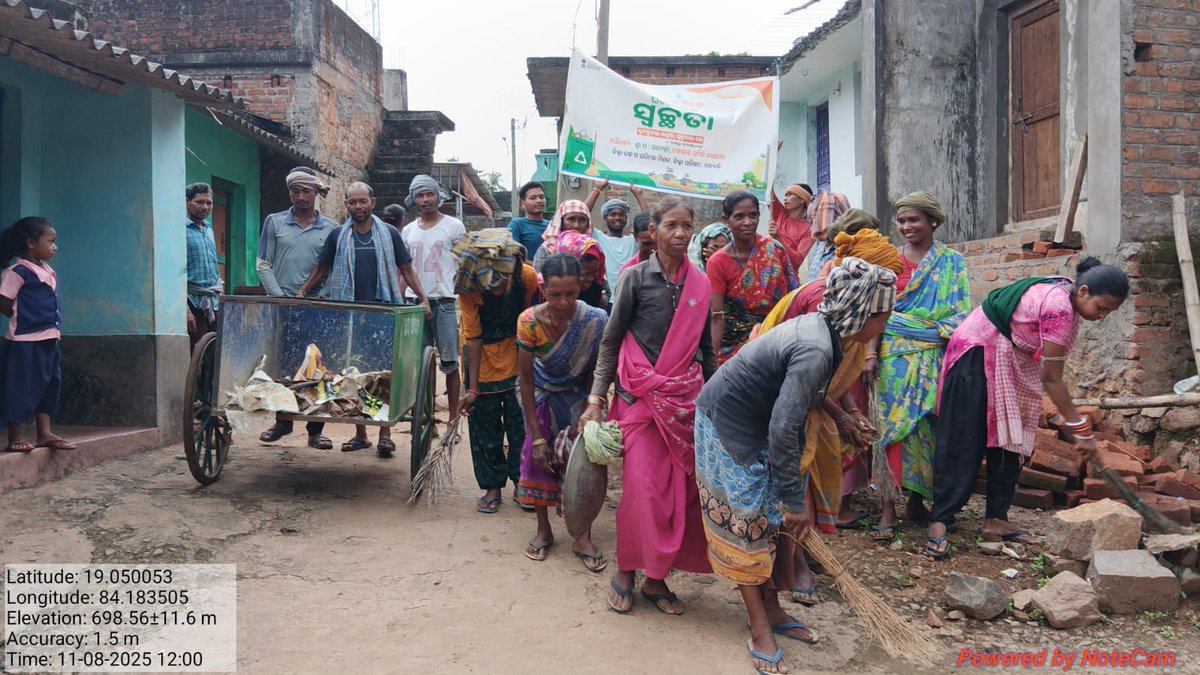 Ameda_GP's tweet photo. Cleaning of villages and public places in Ameda Gram Panchayat on the eve of Independence Day celebrations. https://t.co/bXVWXebHKV