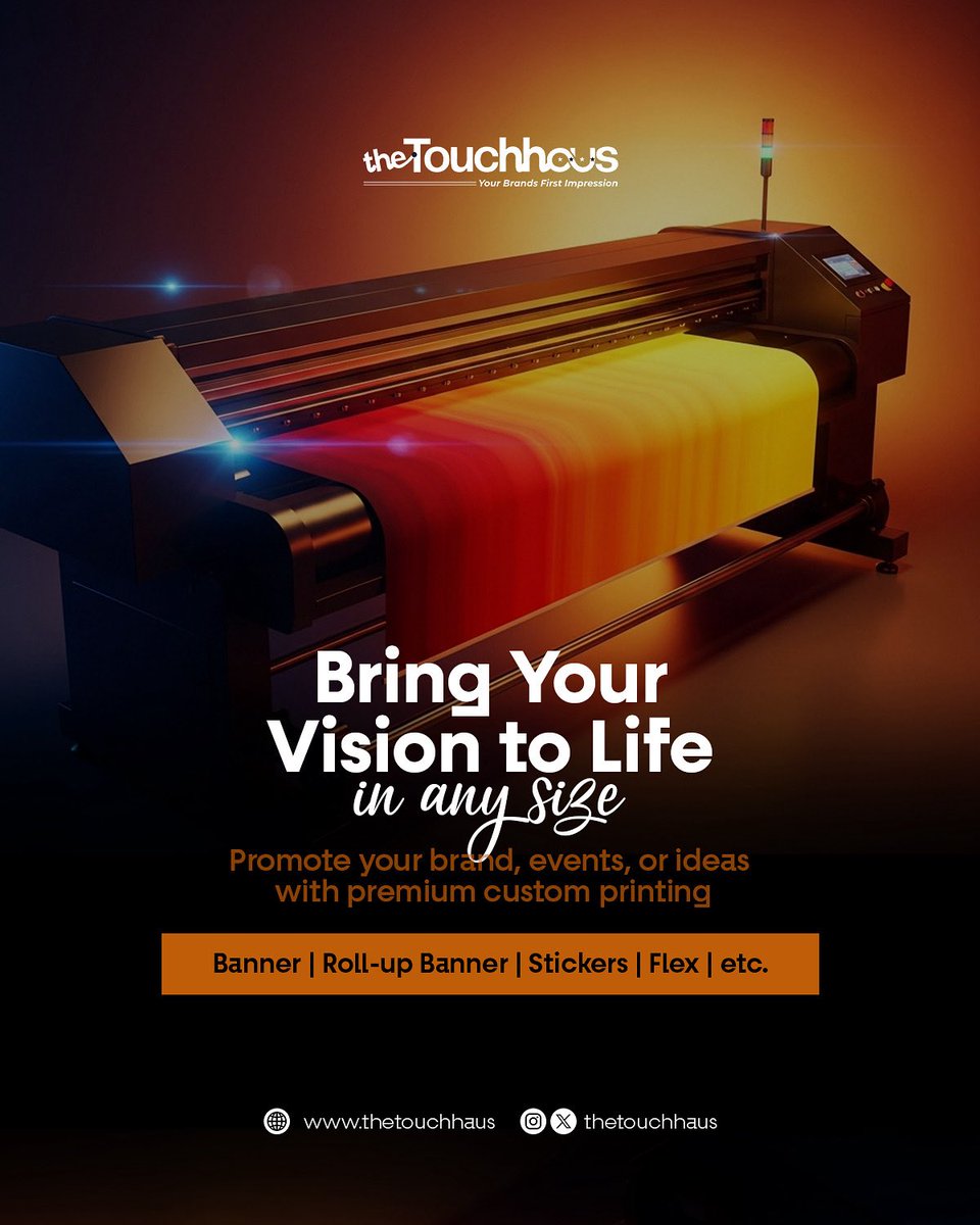 your vision is valid, no matter the size of your business. At theTouchHaus, we bring your ideas to life in any size, with premium custom printing that makes your brand shine.

Book your 30mins free consultation 
thetouchhaus.com/consults/