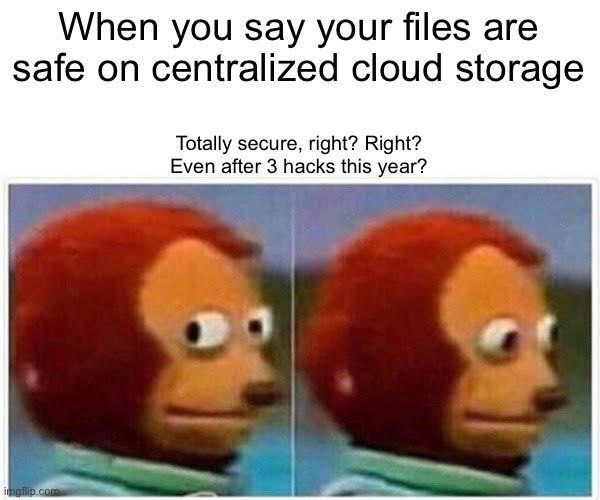 FileTrustio's tweet photo. Decentralize your storage with FileTrust.
Your files. Your rules. Your safety.
#ftu #filetrust #storage #cryptonews #web3 #meme https://t.co/rurxuZj0f3