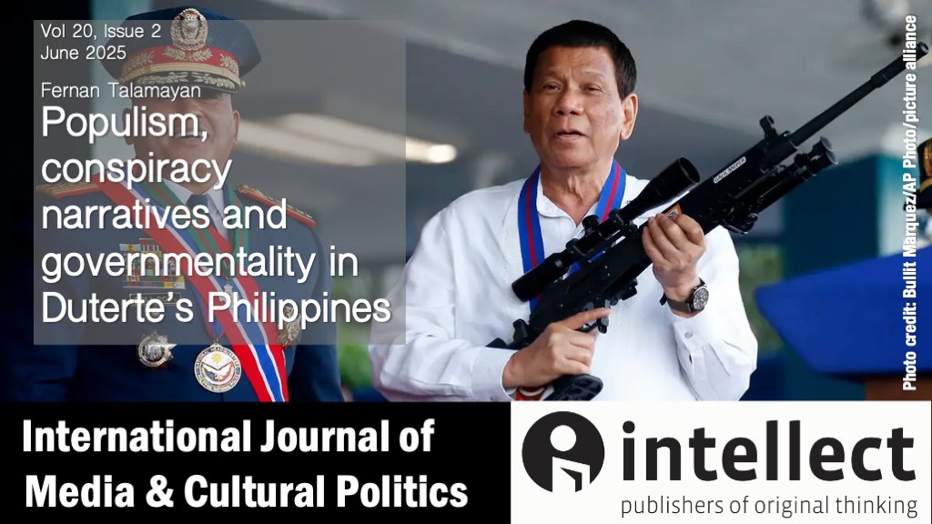 MCP Journal (@mcpjournal) on Twitter photo From our latest issue: 'Populism, conspiracy narratives and governmentality in Duterte’s Philippines', by <a href="/fernantalamayan/">Fernan Talamayan</a> intellectdiscover.com/content/journa… From our latest issue: 'Populism, conspiracy narratives and governmentality in Duterte’s Philippines', by <a href="/fernantalamayan/">Fernan Talamayan</a> intellectdiscover.com/content/journa…