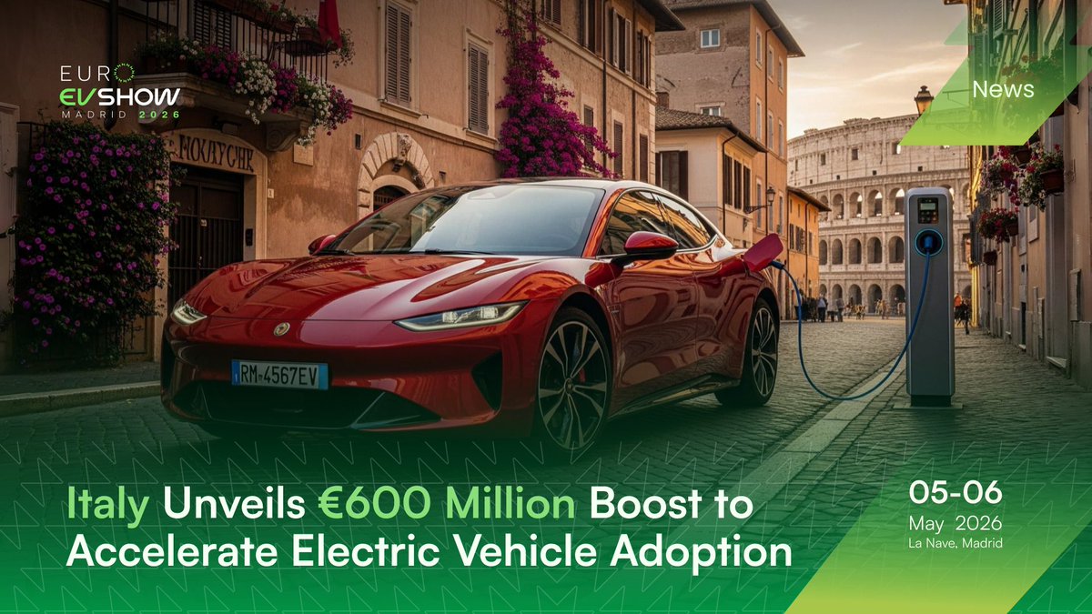 EuroEvShow's tweet photo. In a bold move to accelerate the transition to clean mobility, Italy’s Ministry of Environment and Energy has announced nearly €600 million ($698 million) in subsidies for electric vehicle purchases.

Read the full article here: https://t.co/XPvyp5e5Fi

#EuroEVShow #EuropeEV https://t.co/NkRWmtOvkv