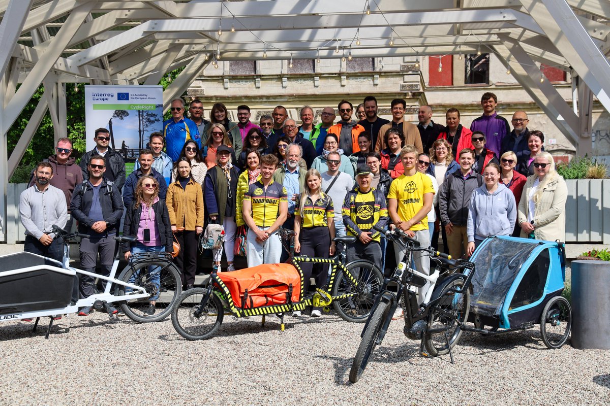 cycle_eu's tweet photo. For CycleRight’s third study visit, we headed to #Liepāja, a Baltic Sea city in Latvia’s Kurzeme region. Home to just 500 m of bike lanes in 2007, it now boasts a 63 km cycling network—and it is still growing! 🚲

Discover Liepāja’s cycling developments 👉https://t.co/2e8Jcxg2ZJ https://t.co/mDsIo7s2n1