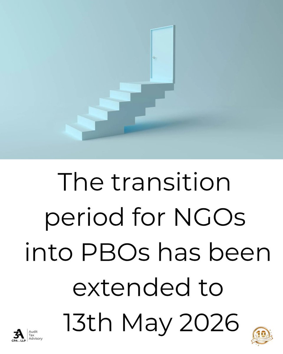 3A_CPA's tweet photo. Following High Court Ruling in June 2025:
- Registered NGOs are now automatically recognised as PBOs
- Parts of the law were ruled unconstitutional
- Few NGOs registered, hence the deadline extension
Contact us for further guidance.
#PBOS #extensions #Compliance #3A_CPA https://t.co/MAaJOtubeB