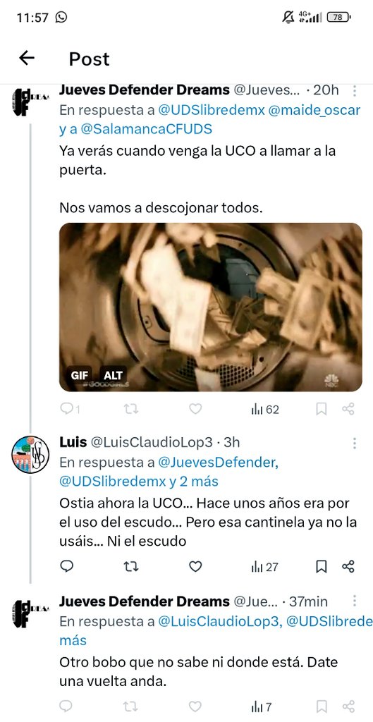 Claro campeón! No sé por dónde voy y por eso me insultas y me bloqueas... Lo que hace seguir al dedillo las chorradas que os cuenta Sando y Pescador! No recordaba lo satisfactorio que es reiniciarle el Windows a un valiente detrás de un teclado! A esperar a la UCO campeon