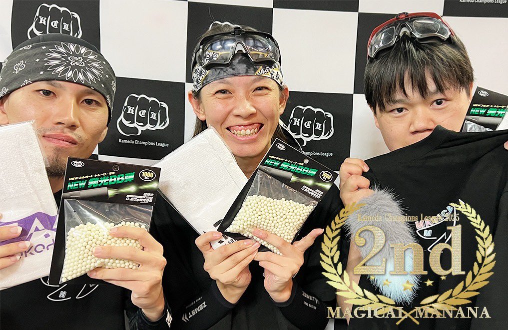 kenta__kos's tweet photo. Ｂリーグ

🥇マトリョーシカ
🥈MAGICAL MANANA
🥉天限

#亀田杯

Ｂリーグはなんと最近始めた人達が1.2位を総なめ！

水P、木Pで練習を生かし優勝
優勝チームは前日亀田講習でポジションチェンジをおすすめしたらそれ通りにやったらうまく行ったらしいので意味ある講習ができてよかったです！！

ハンデがあっても最近はじめた人達が
優勝はめちゃくちゃ嬉しいです！！

優勝、入賞おめでとうございます
まだまだAとの差を感じた方はぜひ
水P木P、水曜コソ練に行ってみてください
木曜はじゃない方芸人エイルがZEEKでやってるのでそちらも是非！！