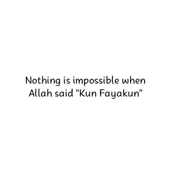 Nothing is impossible.