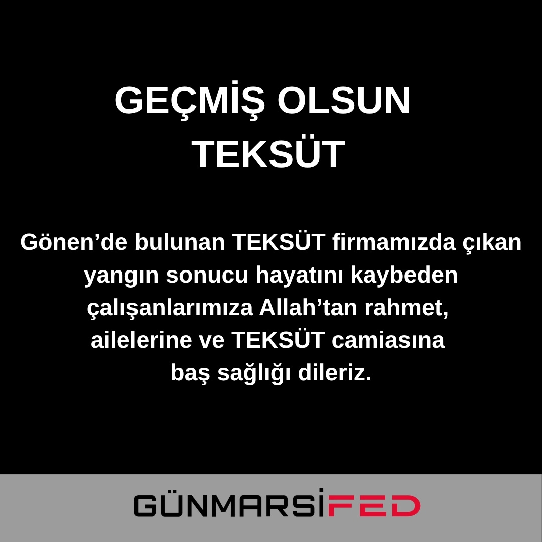 Geçmiş Olsun TEKSÜT.