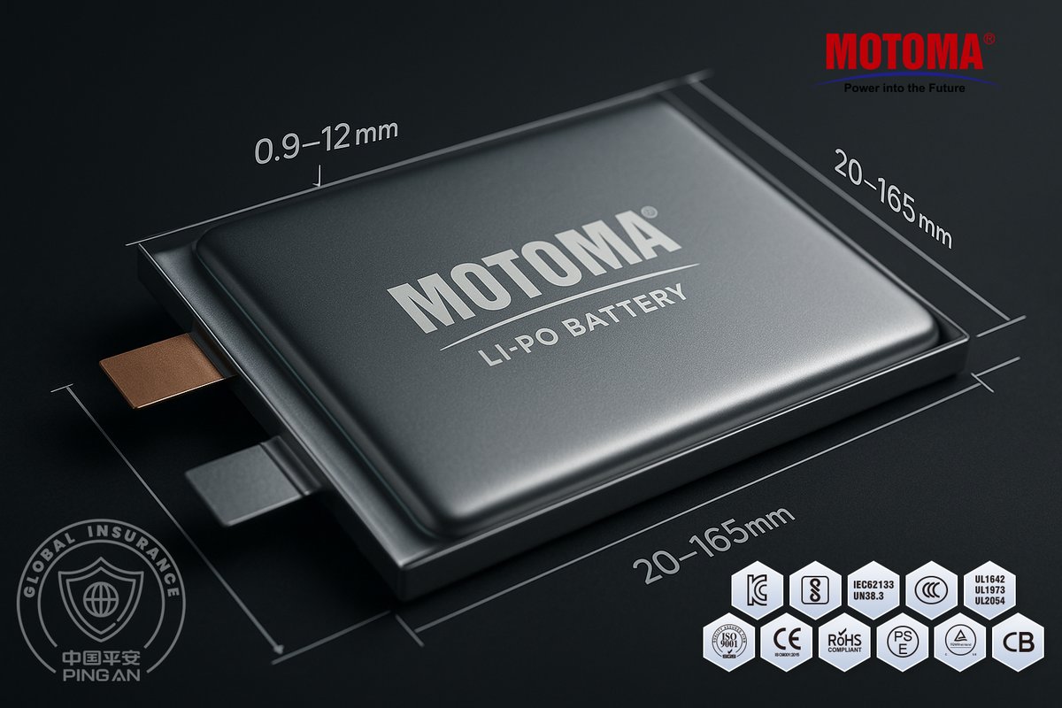 MotomaLtd's tweet photo. From the Pioneer of Lithium Technology to the Next Generation of Power

Let’s power your next breakthrough.

 https://t.co/FIsBwyBjwm

#MOTOMA #LithiumPolymerBattery #SoftPackBattery #BatteryTechnology #WearableTech #MedicalDevice #IoT #SecurityTech #Innovation #PowerSolution https://t.co/qtkAQUbLT0