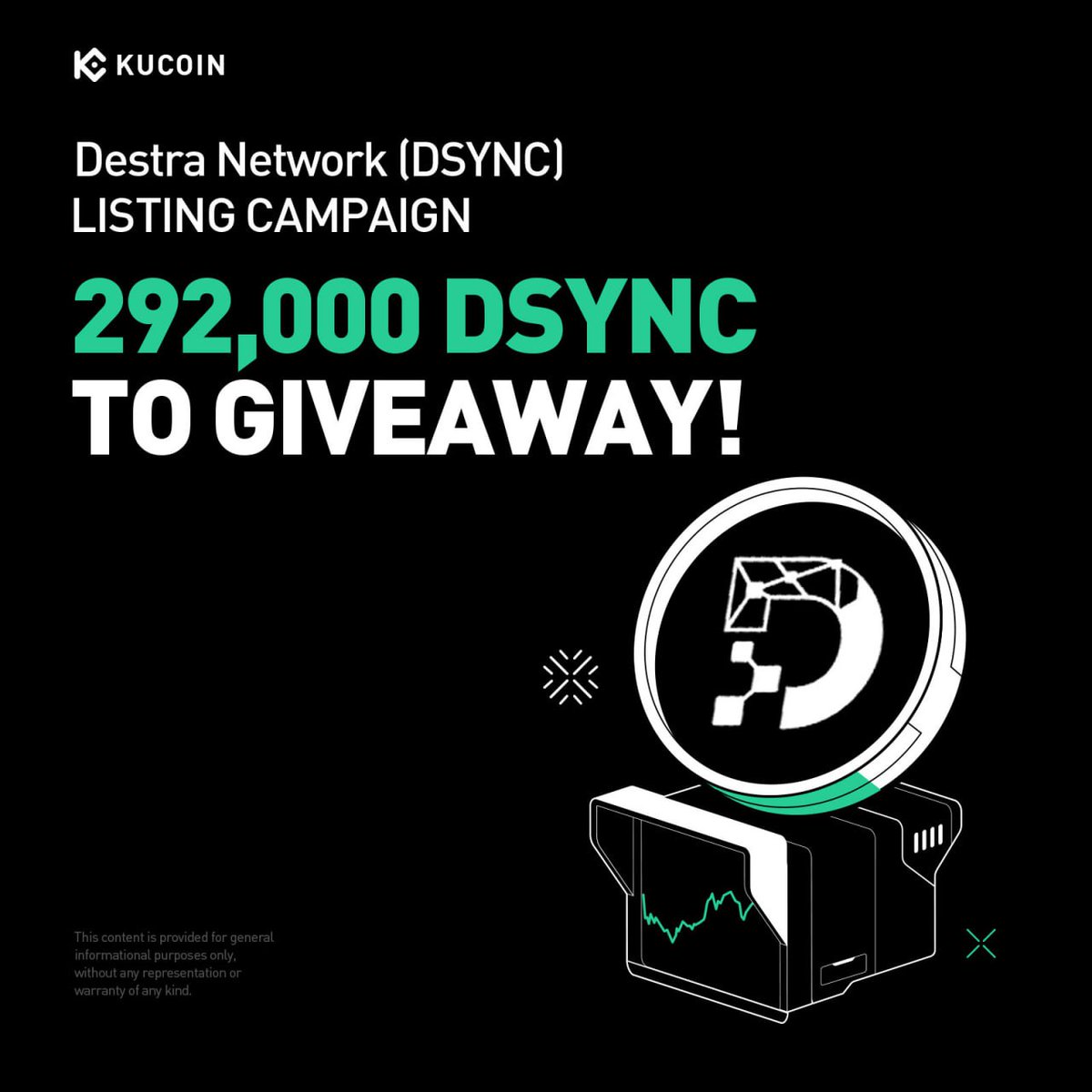 🎉 <a href="/DestraNetwork/">Destra Network</a> is bringing double rewards to #KuCoin!
 
🔹Activity 1: DSYNC GemSlot Carnival – Share 250,000 DSYNC
🔹Activity 2: KuCoin Affiliates Exclusive – Share 42,000 DSYNC
 
Don’t miss your chance to earn more as $DSYNC goes live on #KuCoinSpotMarket!!
👉