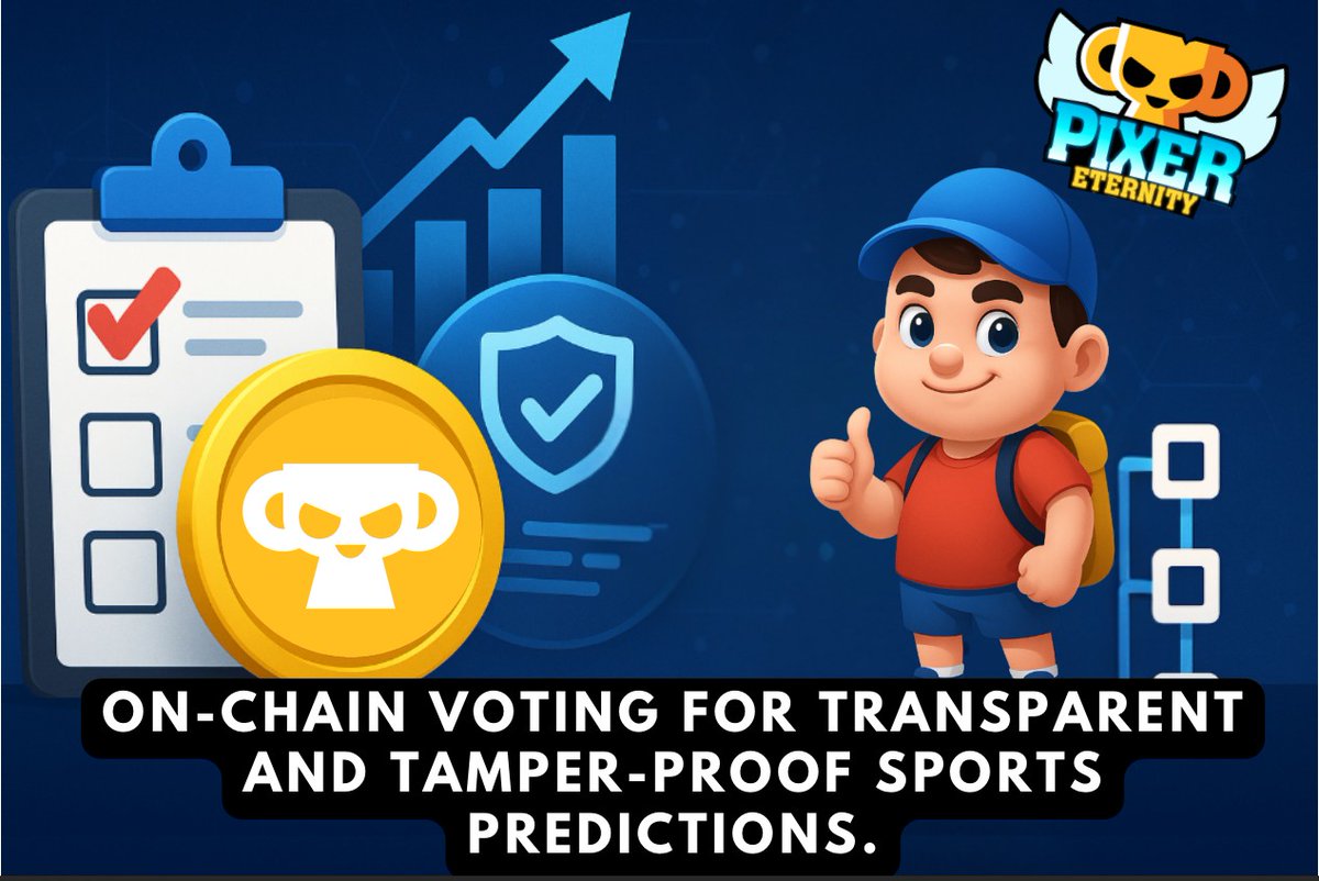 📊 On-Chain Voting: Trustless, Transparent, and Traceable 🗳️💎

In Pixer’s Web3-powered voting system, every single prediction you make is securely recorded on-chain ⛓️.
This means:
✅ 100% transparency — anyone can verify the results in real time 👀
✅ No tampering — blockchain
