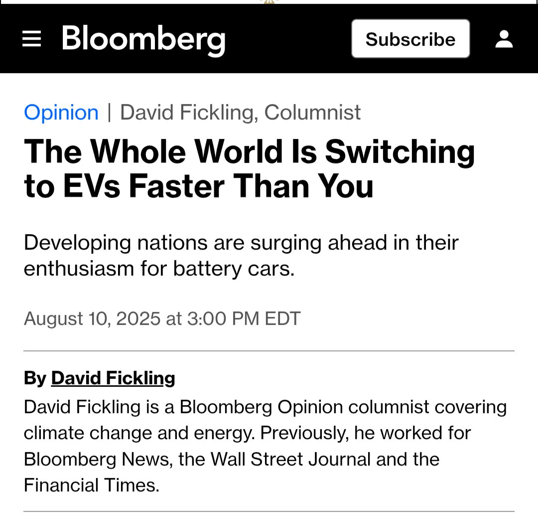Just learned the term "the New Joule Order." 

Countries will prefer to use their own energy, rather than import our hydrocarbons. This is why the developing world is leapfrogging the US, and adopting EVs faster than us.