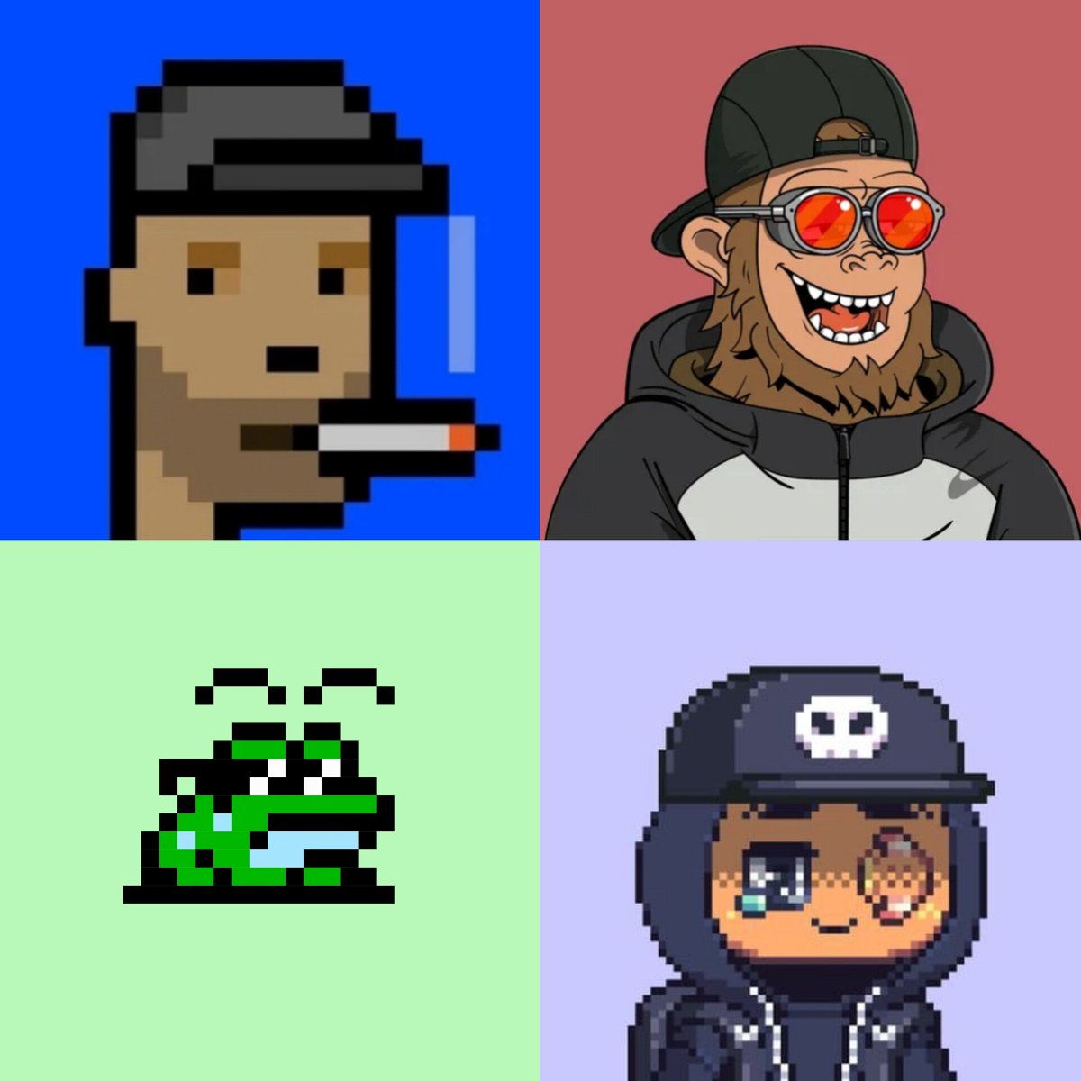 Top 4 OG collections on <a href="/base/">Base</a>, created in 2023:

• Based Onchain Punks
• Shredding Sassy
• Tiny Based Frogs
• Based Fellas