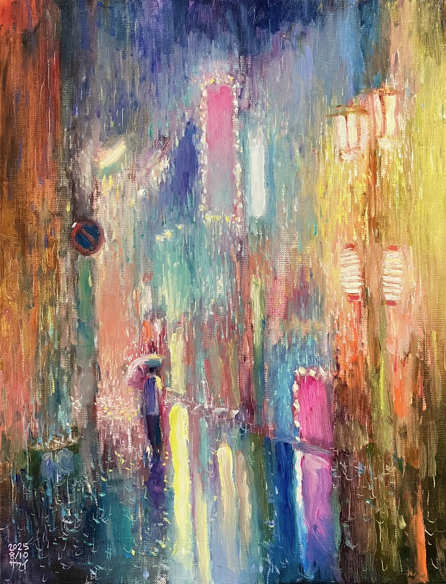 「風景」
2025年
F6（41cm×31.8cm）
油彩、キャンバス