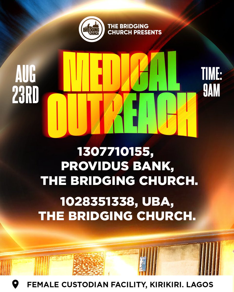 Thatnsukkaboy_'s tweet photo. In just 9 days, we will take the gospel to the community of Kirikiri—gathering at the feet of Christ with hearts full of faith, trusting Him to stretch out His hand to perform wonders: to heal the sick, set the oppressed free, break every chain, and bring salvation to all. https://t.co/5ylK3w7kWJ