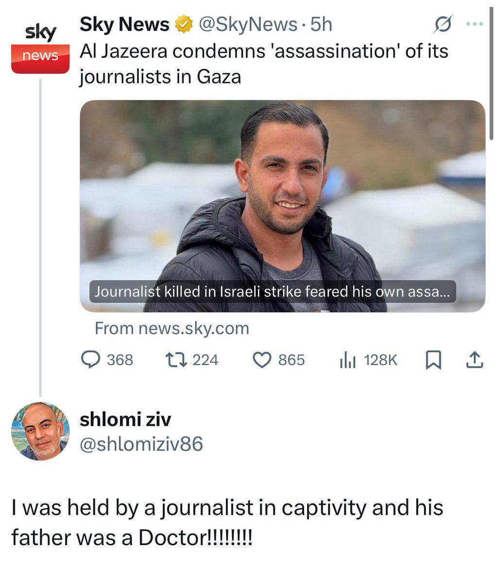 I wish the international media would speak to former hostages.
