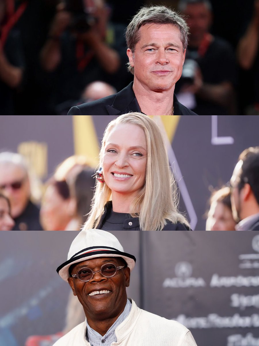 sinemori's tweet photo. Quentin Tarantino'nun son filmi için çekimlere bu yıl başlaması bekleniyor. 

Başrol üçlüsü Brad Pitt, Uma Thurman ve Samuel L. Jackson olabilir. (Production List) https://t.co/z7D2YvGvot