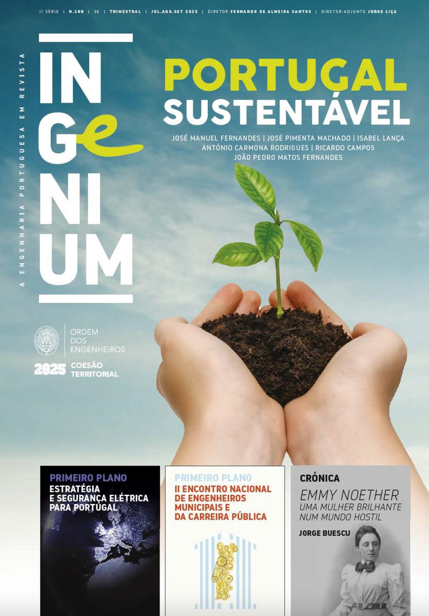 🟠🔵o meu artigo na revista  #ingenium da Ordem dos Engenheiros🟠🔵

Vivemos um tempo de transformações profundas com desafios cada vez mais multifacetados. Conflitos armados nas fronteiras e na vizinhança da Europa, catástrofes naturais mais frequentes e de maior intensidade,