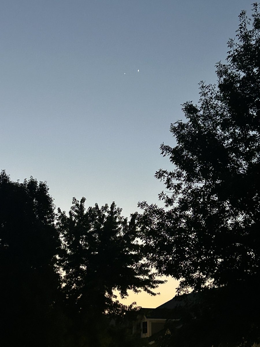 Mr. Hart (@mrhartgis) on Twitter photo Been watching #venus & #jupiter get closer in the sky each morning for the last week. Today I got both into the same wide field eyepiece (32mm) of my 4.5” reflector. Venus is the brighter of the 2. The 4 Galilean moons are near Jupiter. #conjunction <a href="/SeanAshWX/">Sean Ash</a> <a href="/BSUPlanetarium/">Charles W. Brown Planetarium @ Ball State</a> Been watching #venus & #jupiter get closer in the sky each morning for the last week. Today I got both into the same wide field eyepiece (32mm) of my 4.5” reflector. Venus is the brighter of the 2. The 4 Galilean moons are near Jupiter. #conjunction <a href="/SeanAshWX/">Sean Ash</a> <a href="/BSUPlanetarium/">Charles W. Brown Planetarium @ Ball State</a>