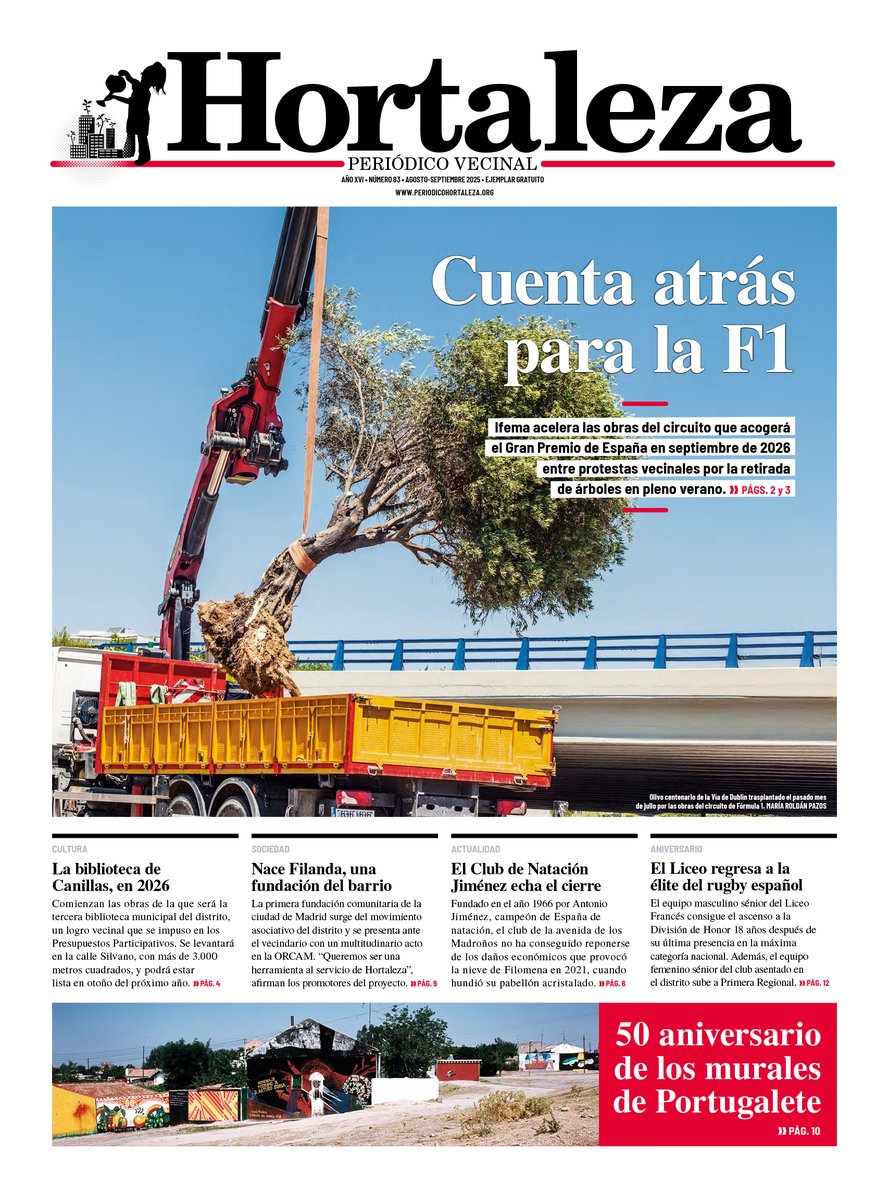 📣 ¡EXTRA, EXTRA!    

🗞️ Ya en las calles del barrio el número de verano de Hortaleza Periódico Vecinal 🌞 

Un periódico hecho por vecinos y vecinas como tú por amor al barrio ❤️

Aquí lo puedes leer gratis 👇🏽 

bit.ly/4my4UBV