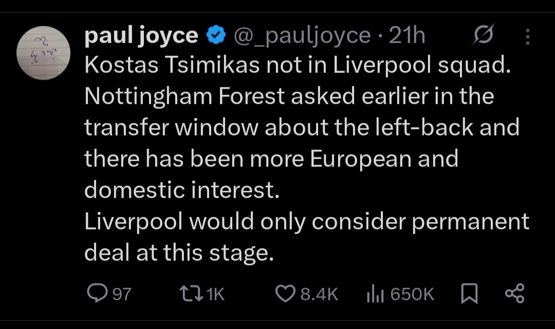 thomas_shield59's tweet photo. @JPXIBI2 @FabrizioRomano Wait till you see @_pauljoyce's post from 21 hours ago with the same exact information... https://t.co/QVb77R7l1a
