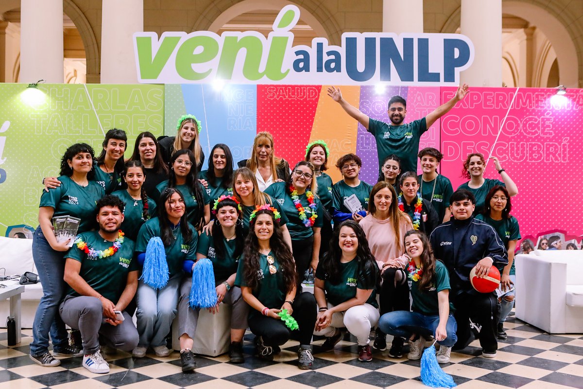 unlp's tweet photo. ¡Comienza hoy #ExpoUNLP🎓🔥 Hasta el 14 de agosto, conocé las 17 facultades y la oferta académica para el 2026. La megamuestra es gratuita y abierta a todo público. Vení a vivir la experiencia universitaria en la semana del 120° aniversario de la #UNLP https://t.co/sgFOuaoLWF https://t.co/y7QVj66Pgz