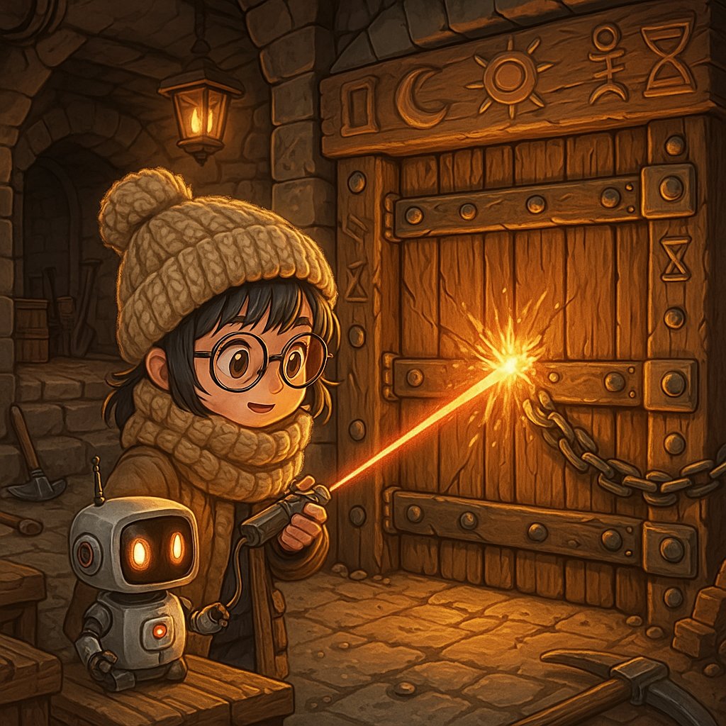 WilfordC72689's tweet image. Imagine in ancient times: A clever little girl deploys a mini robot to crack open the treasure gate! 😂 #AncientAdventures #RobotFun #TreasureHunt 🤖🏛️💎