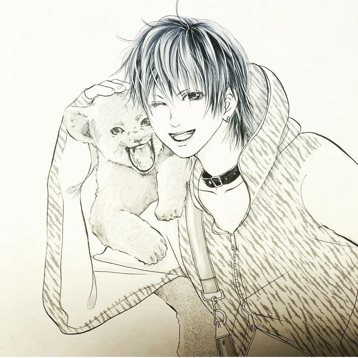 懐かしイラスト
猛と子ライオン🦁
#悪魔で候 