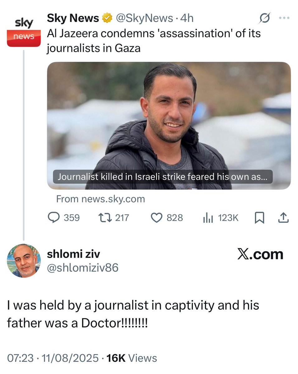 Here is a former hostage suggesting that there is more to the story

Meanwhile the documents, photos and social media posts pointing to this journalist being a Hamas fighter are being ignored.
