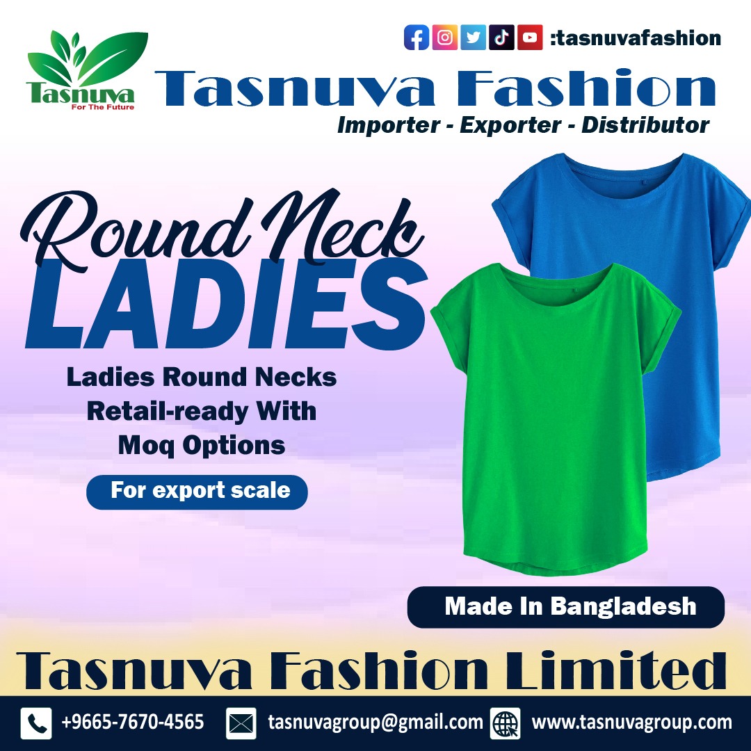 tasnuva_fashion's tweet image. "Everyday basics with mass-market appeal.
Soft fits, fast-moving stock.
Retail-ready, bulk-friendly fashion."

#roundneck #ladieswear #fashionexport #tasnuvafashion #bulkapparel