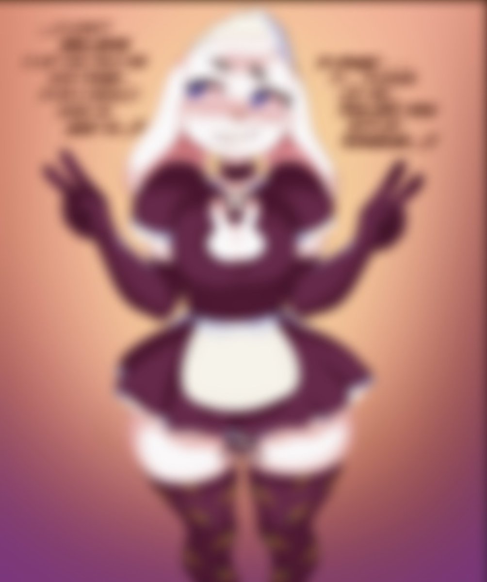 It's finally ready~! But SHOULD I share...? Do I dare? Maybe you guys don't even LIKE maid dresses... UwU