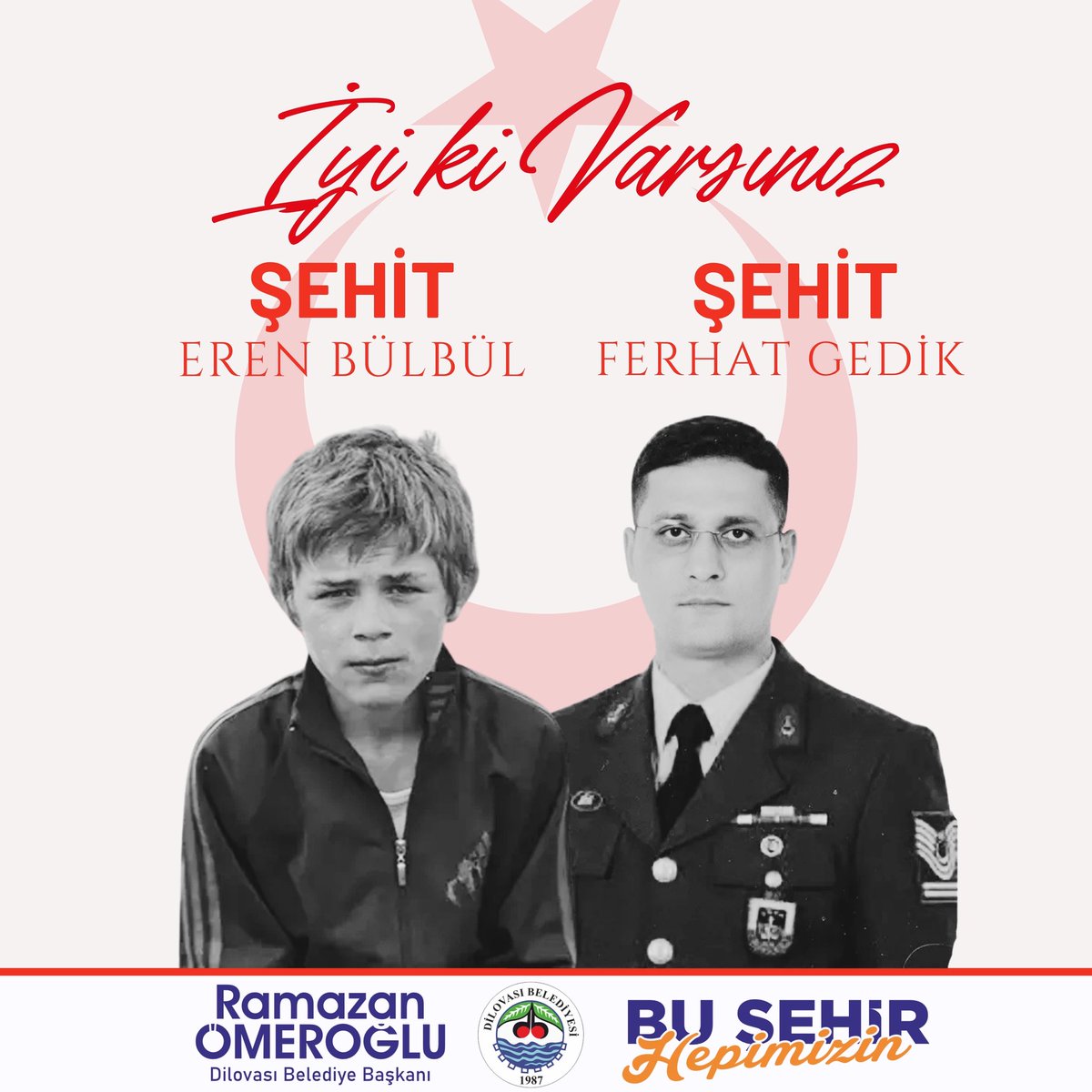 Vatan uğruna canlarını feda eden yiğit evladımız Eren Bülbül ile kahraman Astsubayımız Ferhat Gedik’i, şehadetlerinin 8. yılında rahmet, minnet ve saygıyla anıyorum. 🇹🇷