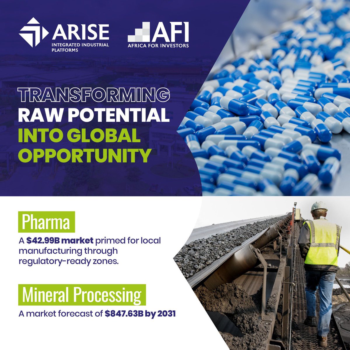 ambalgniamey's tweet image. L’Afrique crée de la valeur, crée de l’échelle et s’approprie la prochaine vague de chaînes d’approvisionnement mondiales @AriseIIP
#InvestInAfrica #MineralProcessing #TextileAfrica #AriseIIP #IATF2025