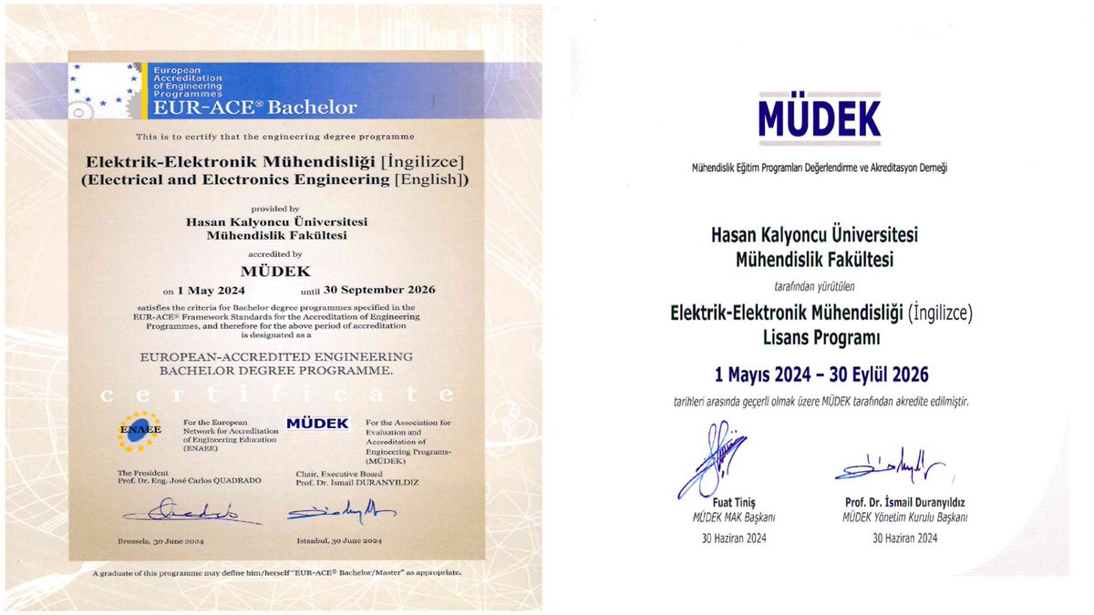 HKUEng's tweet photo. Bilgisayar, Elektrik-Elektronik ve İnşaat Mühendisliği bölümlerimiz,  MÜDEK akreditasyonu ve uluslararası EUR-ACE etiketiyle tescillenmiş, ENAEE ve Washington Accord standartlarında eğitim veriyor.🌎🤩

Üniversitemize gelin, bölümlerimizi keşfedin! 😍

@r_rengin 
@hkunv https://t.co/rjmV5K1K1N