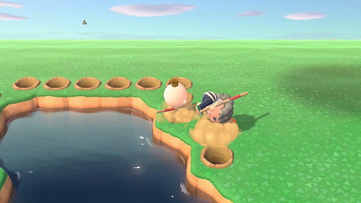 更地のお手伝い🌲🌳🪓🪏
真面目に真剣に一生懸命やったので写真がなかった🥺

終わってお喋りしながら2人でふざけ合い穴に落ちて楽しかった😚🕳️💕

#あつ森 
#AnimalCrossing