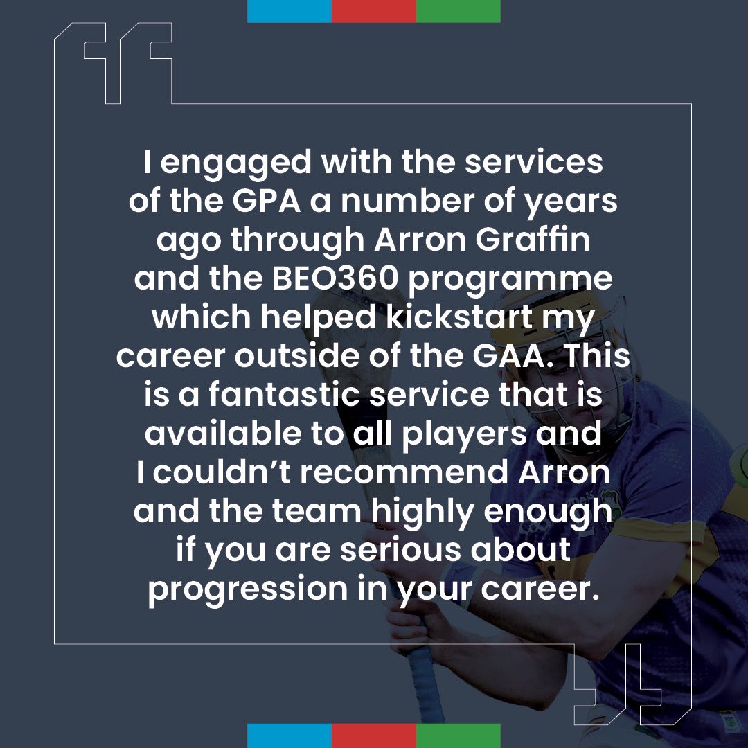 gaelicplayers's tweet photo. BEO360 is the GPA’s Player Development Programme and is available to all GPA members.
@TipperaryGAA All-Ireland winner Conor Stakelum is one of the many players who have benefited from the services provided.
Read what he has to say here.
#Development #career #BEO360 https://t.co/jwmFdBiciR