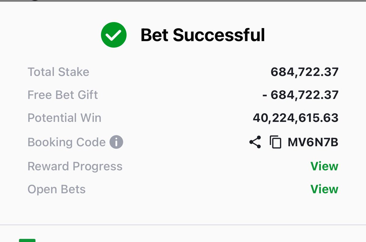 Kingsolomon_Jnr's tweet photo. SPORTYBET ❤️
MV6N7B  51 ODDS 
TGRCPD  20 ODDS 

20 odds edit ✍️ BANKBET👇🏿👇🏿
https://t.co/hq2CRKY1OA
https://t.co/hq2CRKY1OA https://t.co/Acc2RO09Dw