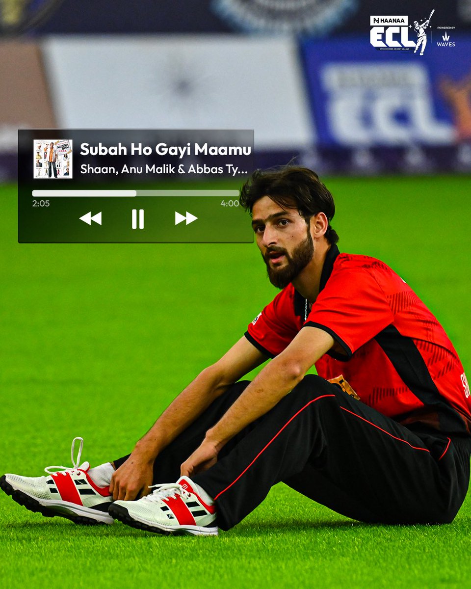 eclt10league's tweet photo. Mood koi bhi ho, Bas bajna chahiye gaana 😉🎶

#eclt10 #cricket #shahidirshad #dynamicdelhi https://t.co/dsqm1MnPWI