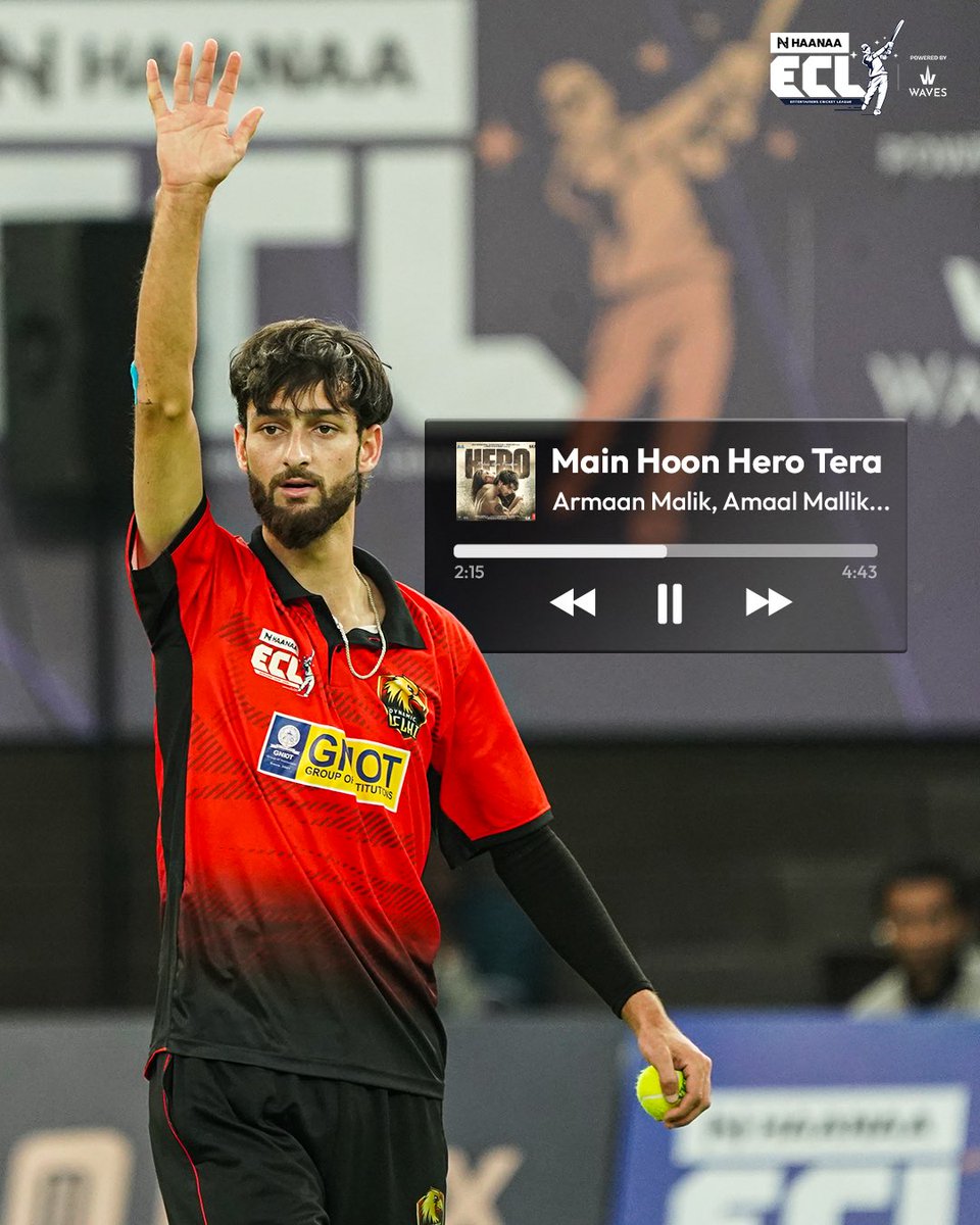 eclt10league's tweet photo. Mood koi bhi ho, Bas bajna chahiye gaana 😉🎶

#eclt10 #cricket #shahidirshad #dynamicdelhi https://t.co/dsqm1MnPWI