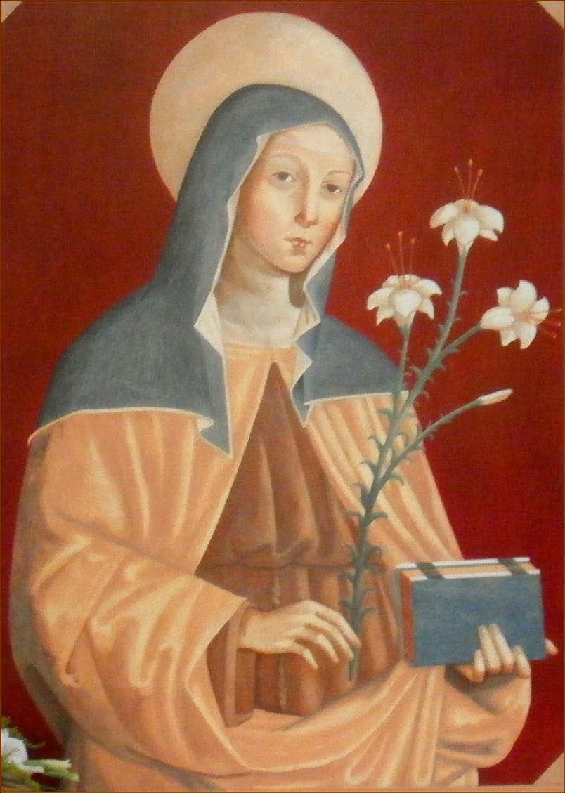 Prions : 🙏🏻Seigneur Dieu, Tu as conduit sainte Claire à l’amour de la pauvreté ; accorde-nous, à son intercession, de suivre le Christ dans la pauvreté du cœur, afin de pouvoir Te contempler dans le royaume des Cieux.