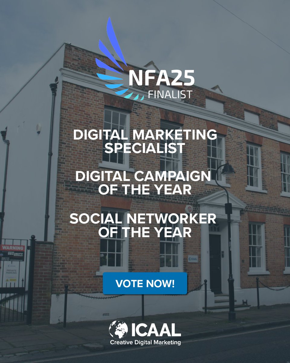 ⏰ Just a quick reminder: ICAAL is nominated in 3 categories at this year’s @natfenawards!
If you’ve enjoyed working with us, please don’t forget to cast your vote 🙌
👉 Vote here before it’s too late: fenestrationawards.co.uk/nfa25/
#NFAs2025 #TeamICAAL #FenestrationAwards #VoteICAAL