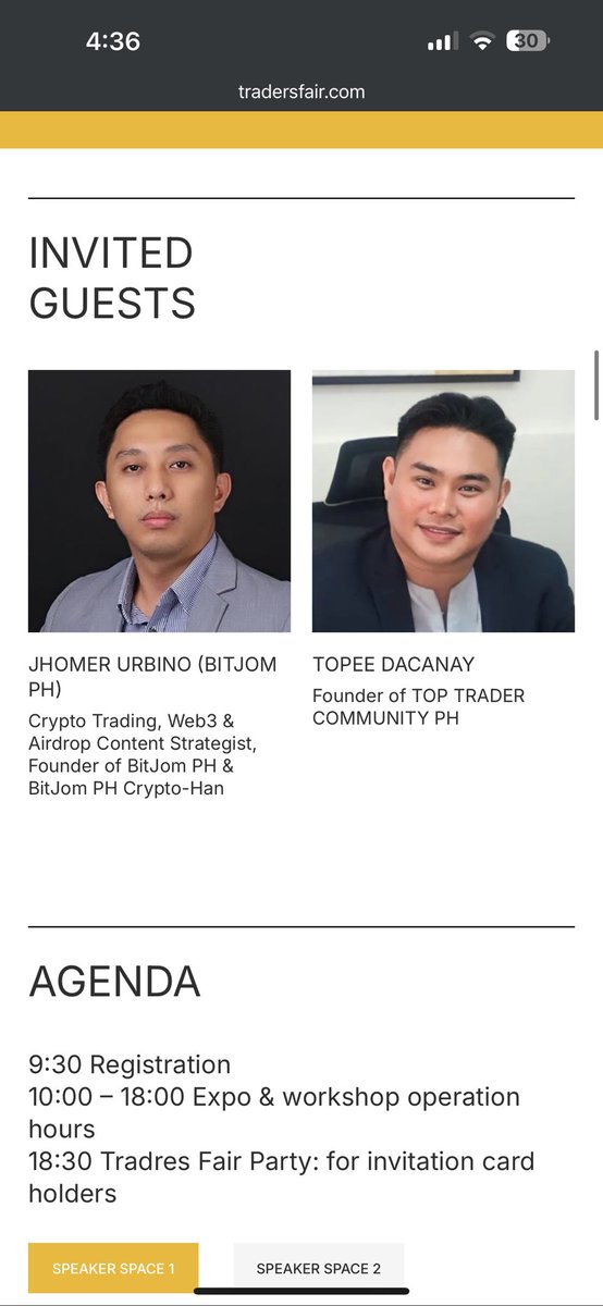 BitJomPH's tweet image. Honored to be invited again as a guest, this time at Traders Fair Davao 2025! 📈🇵🇭

📍 When &amp;amp; Where:
🗓 Date: October 11, 2025
📍 Venue: dusitD2 Davao hotel

Visit: tradersfair.com/davao/

#TradersFairDavao #BitJomPH #CryptoPH #ForexPH #TradingCommunity