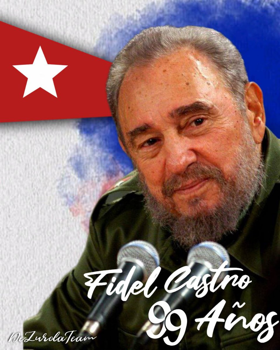 #FidelEnUnaFrase
#100AñosConFidel ✍️
“Yo tengo una confianza absoluta en el pueblo, y sé q a un pueblo, aunque sea pequeño, si es un pueblo digno, si es un pueblo unido, si es un pueblo inteligente, no hay quien lo venza, no hay quien se le imponga”.

#DeZurdaTeam