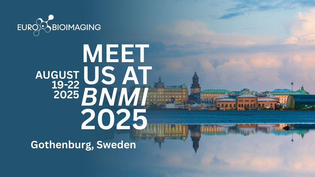We're excited about #BNMI2025! #EuroBioImaging Hub team members will attend this event organised by representatives from several Nordic #EuroBioImaging Nodes &amp; hosted by <a href="/CCI_GU_SE/">Centre for Cellular Imaging | Uni. of Gothenburg</a>, Swedish NMI Node.
More🔽 
eurobioimaging.eu/events/bnmi-20…