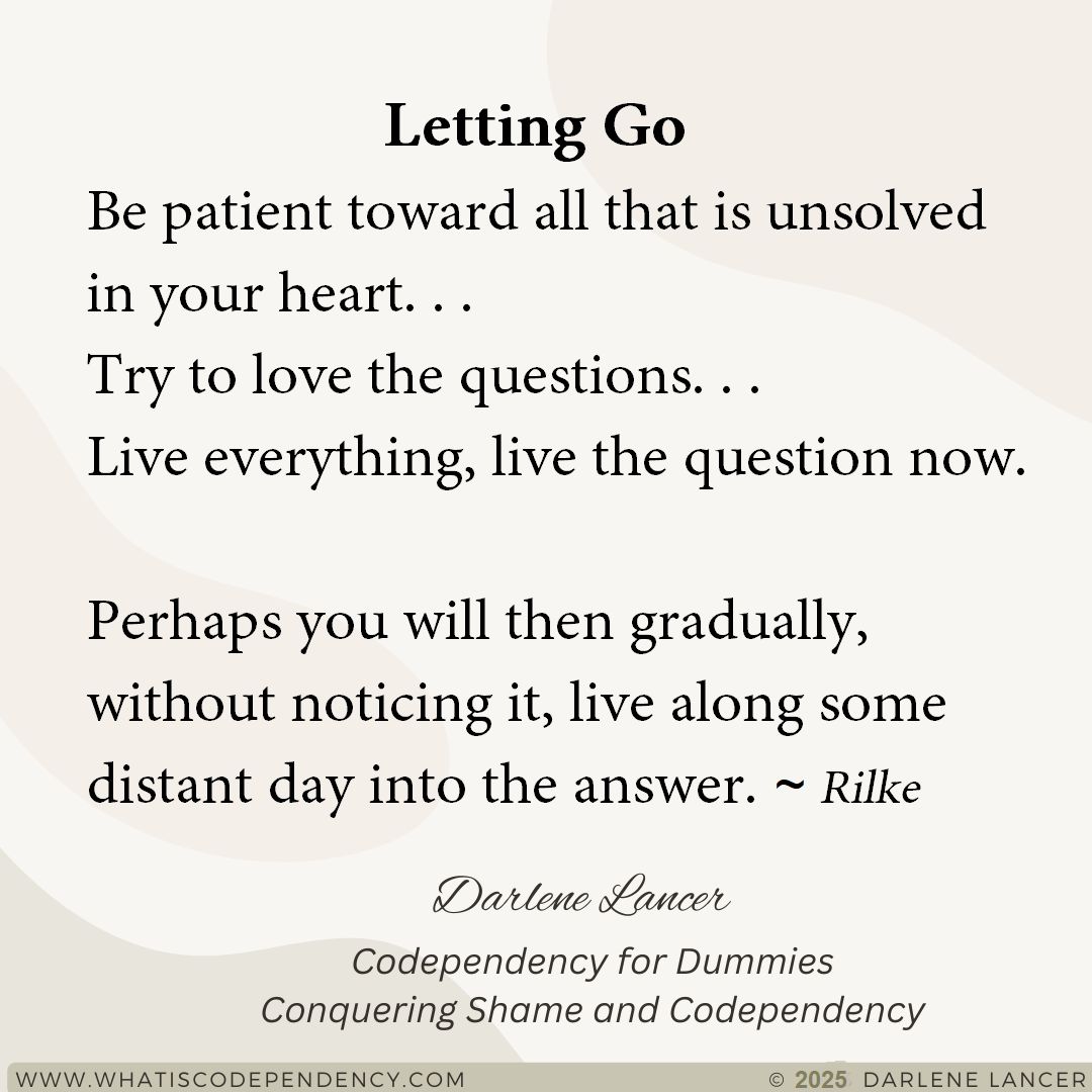DarleneLancer's tweet image. Get free 14 Tips for Letting Go at buff.ly/qZAhBUd #breakup #breakups #grief #Rilke #ODAAT #patience #spirituality #philosophy #relationships #divorce