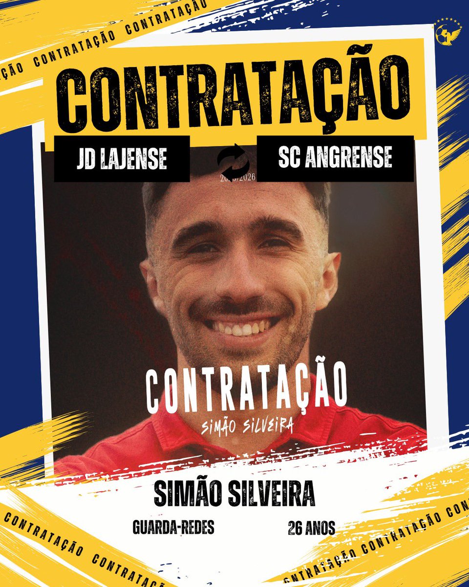 OFICIAL | Simão Silveira reforça as redes do SC Angrense ✅

Aos 26 anos, depois de passar pelo JD Lajense, Boavista da Ribeirinha, SC Barreiro e SC Lusitânia, o guarda-redes representará pela primeira vez os encarnados de Angra do Heroísmo.