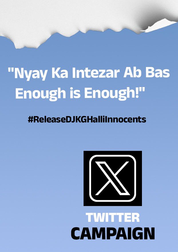syedrules7264's tweet photo. 5 years.
No crime.
No justice.
Innocent men from KG Halli &amp; DJ Halli still behind bars, far from their families.
Justice delayed is justice denied.
✊ #ReleaseDJKGHalliInnocents https://t.co/4XATRrH7vM