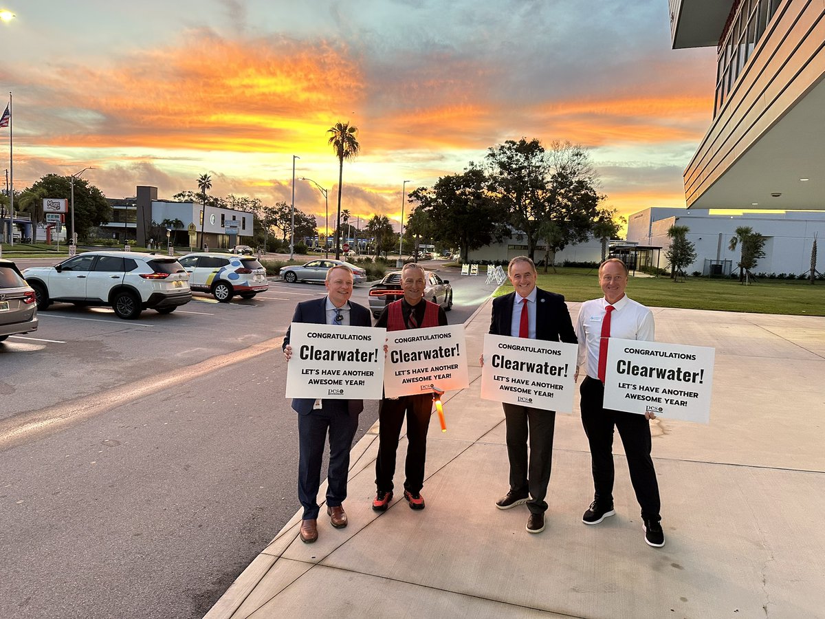 Superintendent Kevin Hendrick (@pinellassuper) on Twitter photo Good morning Clearwater High School! We are ready to greet you on the <a href="/my_pcs/">Pinellas County Schools</a> first day for 2025-26! Thank you <a href="/brucearector/">Bruce Rector</a> <a href="/MyClearwater/">City of Clearwater, FL</a> Good morning Clearwater High School! We are ready to greet you on the <a href="/my_pcs/">Pinellas County Schools</a> first day for 2025-26! Thank you <a href="/brucearector/">Bruce Rector</a> <a href="/MyClearwater/">City of Clearwater, FL</a>